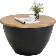 COUCHTISCH in Braun, Schwarz - Schwarz/Braun, MODERN, Holz/Metall (72/43cm) - Landscape