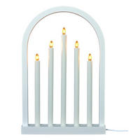 ADVENTSLJUSSTAKE  - vit, Klassisk, trä/plast (8/48,5/32cm) - Best Price