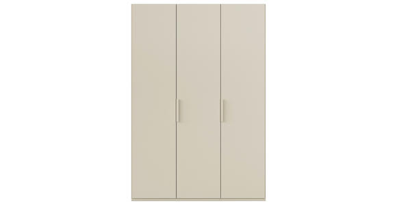 DREHTÜRENSCHRANK 151/235/61 cm,  in Champagner, 3-türig  - Champagner, Basics, Holzwerkstoff/Metall (151/235/61cm) - Novel