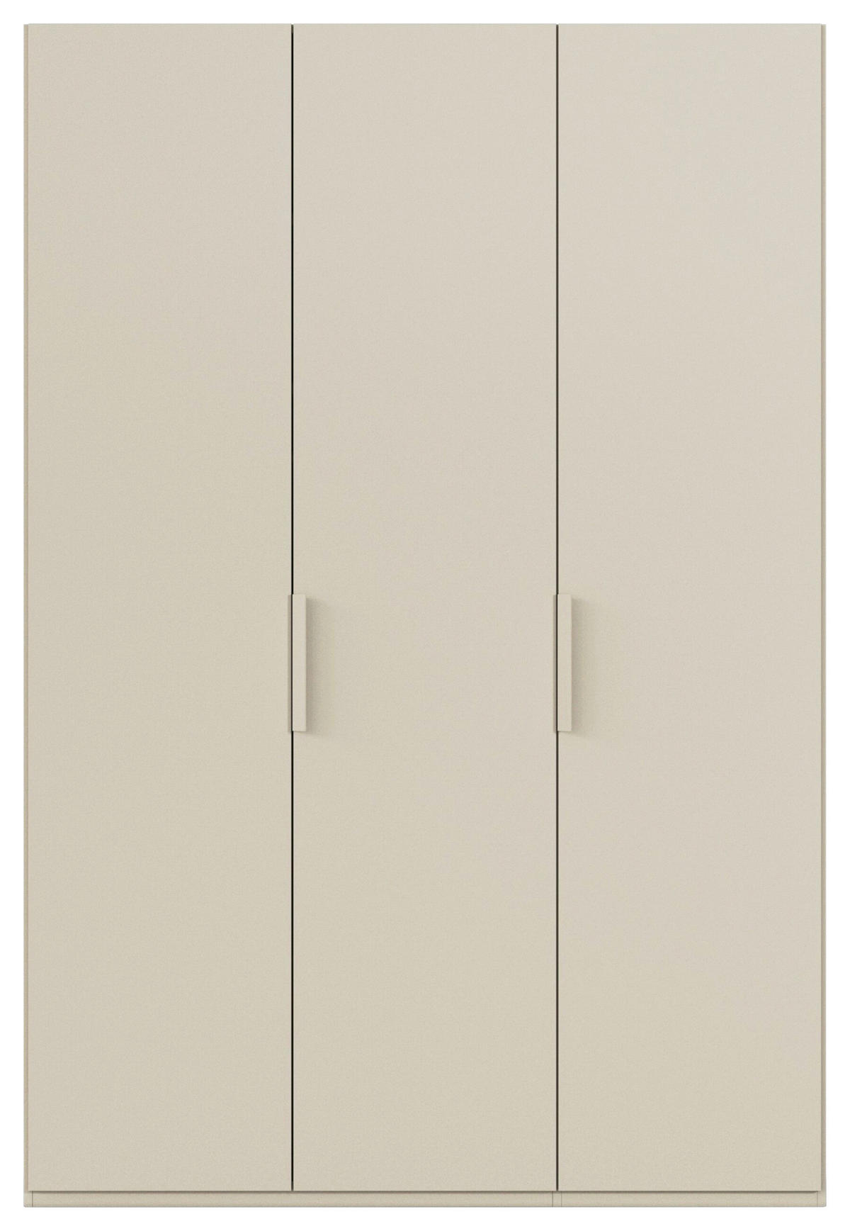 DREHTÜRENSCHRANK 151/235/61 cm,  in Champagner, 3-türig  - Champagner, Basics, Holzwerkstoff/Metall (151/235/61cm) - Novel