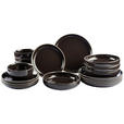 KOMBISERVICE Bastia mocha 16-teilig  - Mokka, Trend, Keramik - Novel