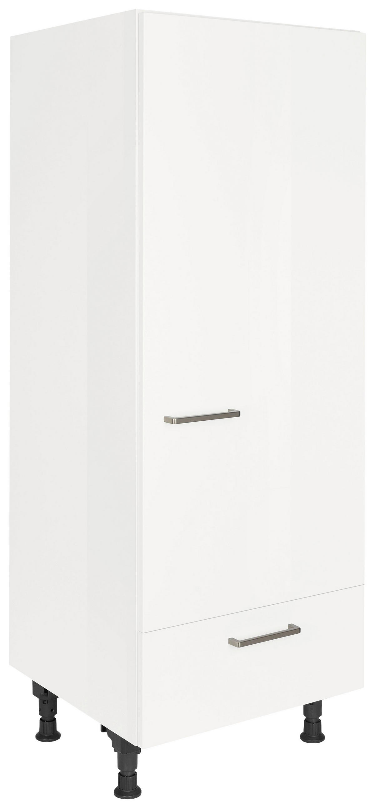 GERÄTEUMBAUSCHRANK 60/168/58 cm  Weiss Hochglanz  - Weiss Hochglanz/Weiss, Modern, Holzwerkstoff/Metall (60/168/58cm) - Nobilia