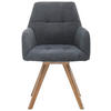 ARMLEHNSTUHL  in Mikrofaser  - Eichefarben/Anthrazit, LIFESTYLE, Textil (61/88/66,5cm) - Boxxx