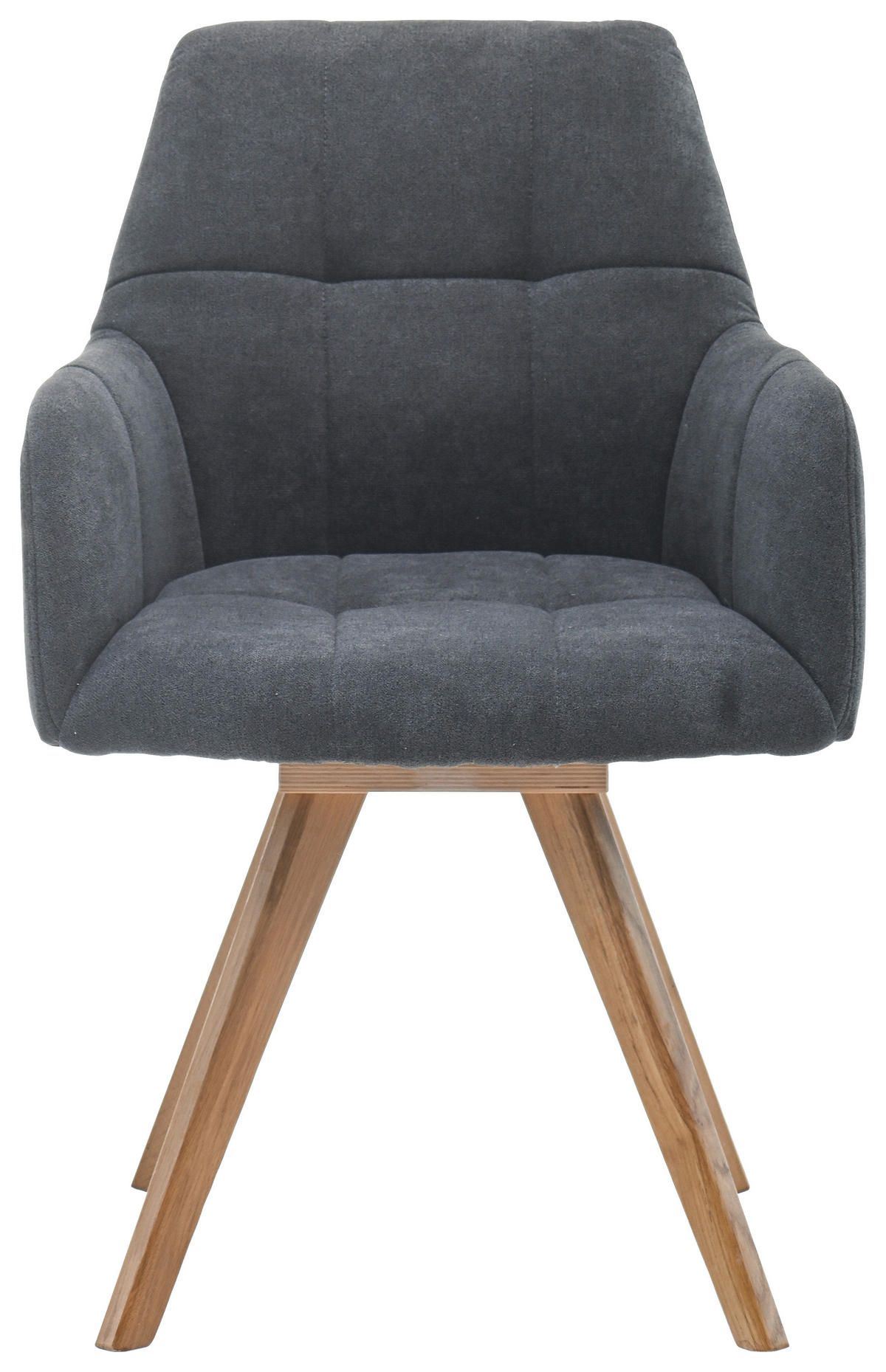ARMLEHNSTUHL  in Mikrofaser  - Eichefarben/Anthrazit, LIFESTYLE, Holzwerkstoff/Textil (61/88/66,5cm) - Boxxx
