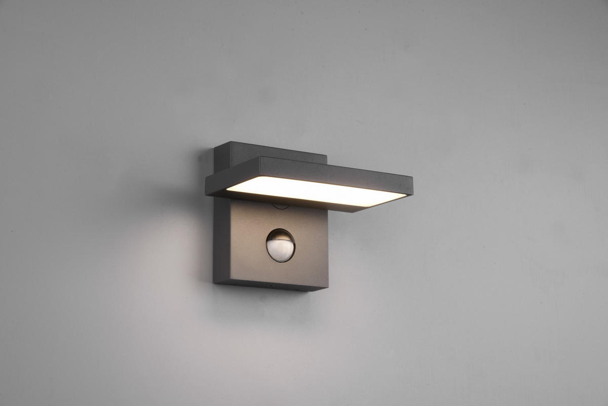 VÄGGLAMPA FÖR UTOMHUS - antracit, Design, metall (15/12/12,5cm) - Trio Leuchten
