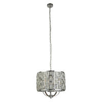HÄNGELEUCHTE 44/150 cm  - Chromfarben, Design, Glas/Metall (44/150cm)