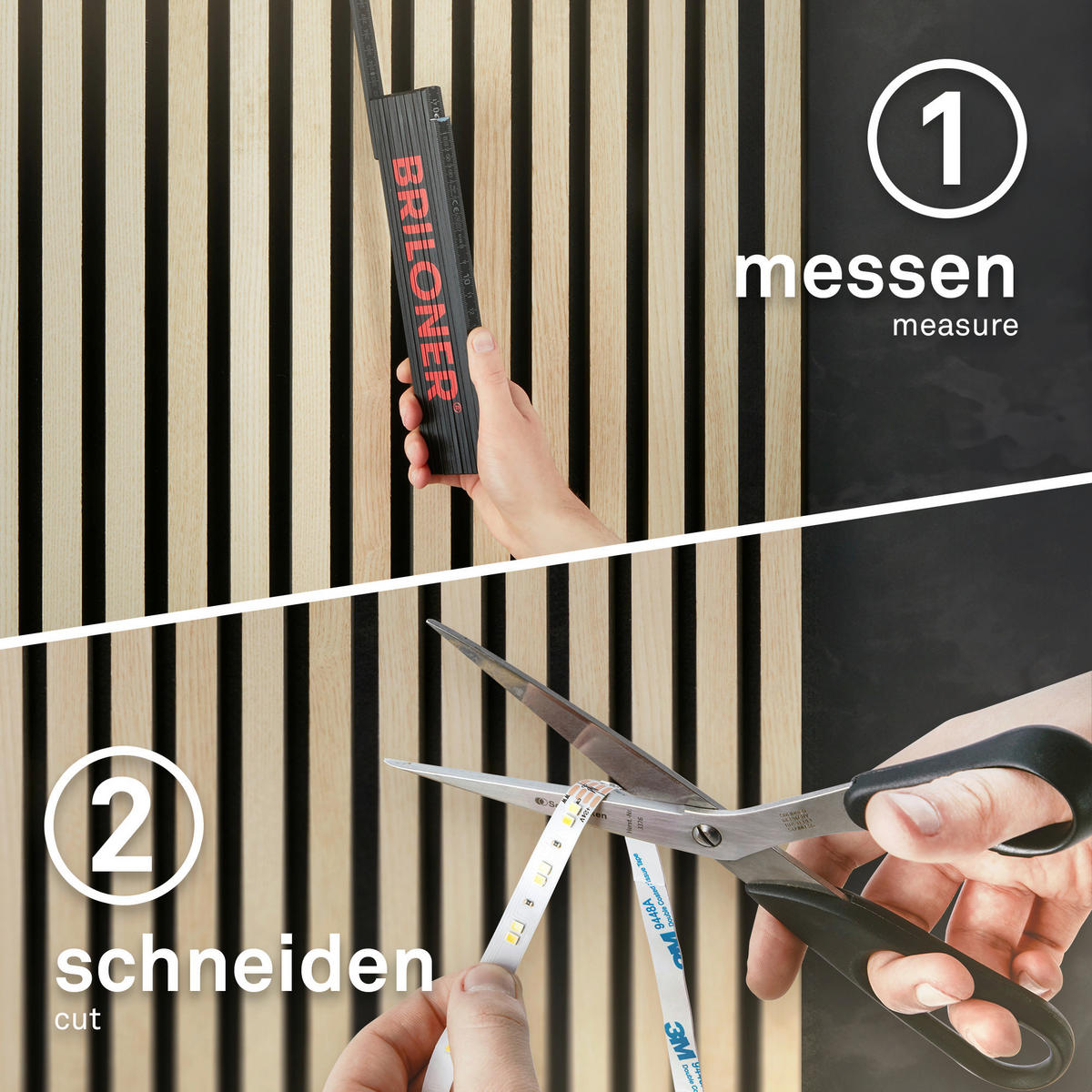 LED-STRIP 260 cm  Pimp Your Panel Erweiterung  - Weiß, Basics, Kunststoff (260cm) - Briloner