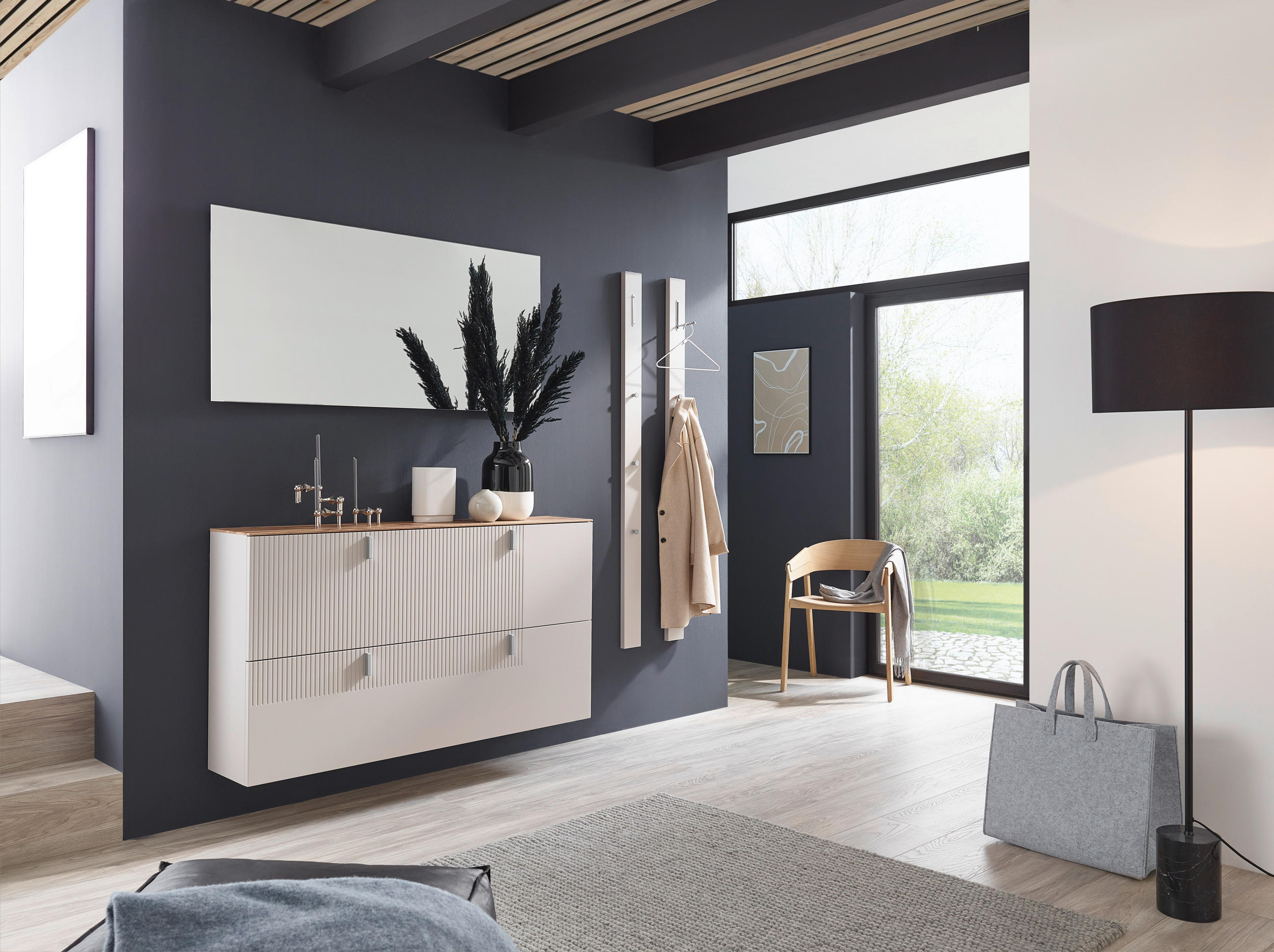 GARDEROBE  in 180/192/28 cm  - Sandfarben/Eichefarben, Design, Holz/Holzwerkstoff (180/192/28cm) - Dieter Knoll