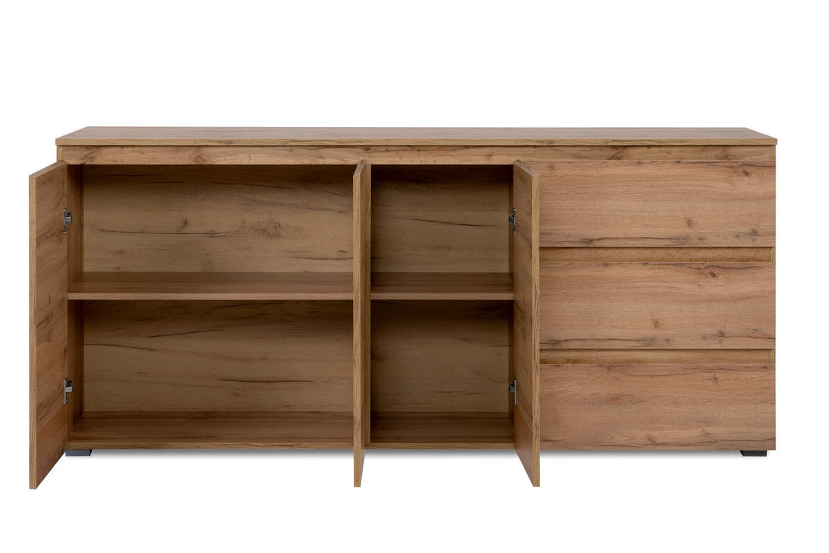 ŠIROKÁ KOMODA, medový dub, 178/80/40 cm - medový dub, Design, kompozitní dřevo/plast (178/80/40cm) - MID.YOU