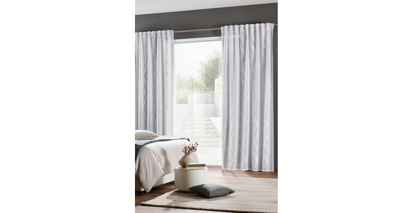 FERTIGVORHANG transparent - Weiß, KONVENTIONELL, Textil (135/245cm) - Esposa