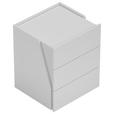 NACHTSCHRANK 48,3/59,5/44,3 cm  - Schwarz/Weiß, Design, Holzwerkstoff/Kunststoff (48,3/59,5/44,3cm) - Novel