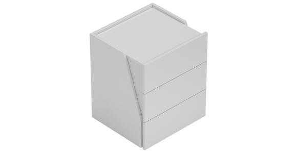 NACHTSCHRANK 48,3/59,5/44,3 cm - Schwarz/Weiß, Design, Holzwerkstoff/Kunststoff (48,3/59,5/44,3cm) - Novel