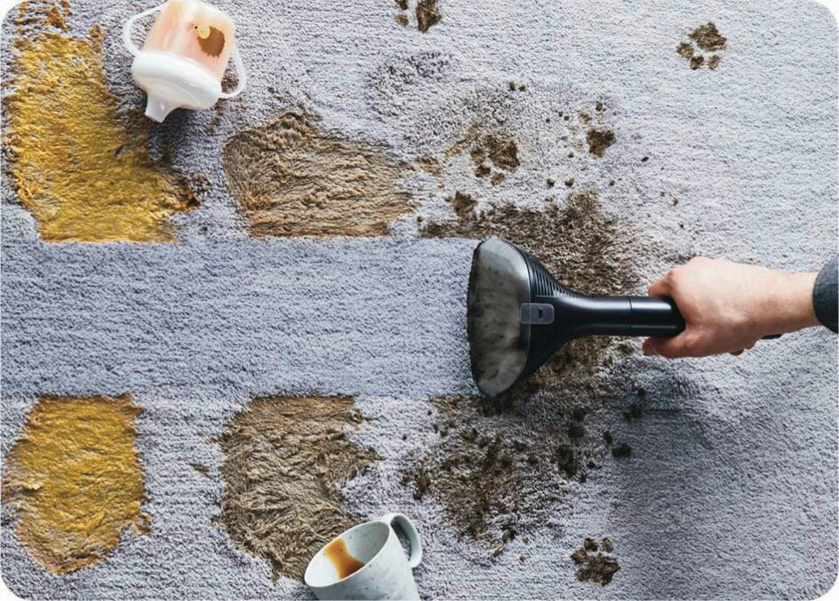 UREĐAJ ZA ČIŠĆENJE TVRDIH POD - boje kadulje, Basics, plastika (38,5/28,2/37,2cm)