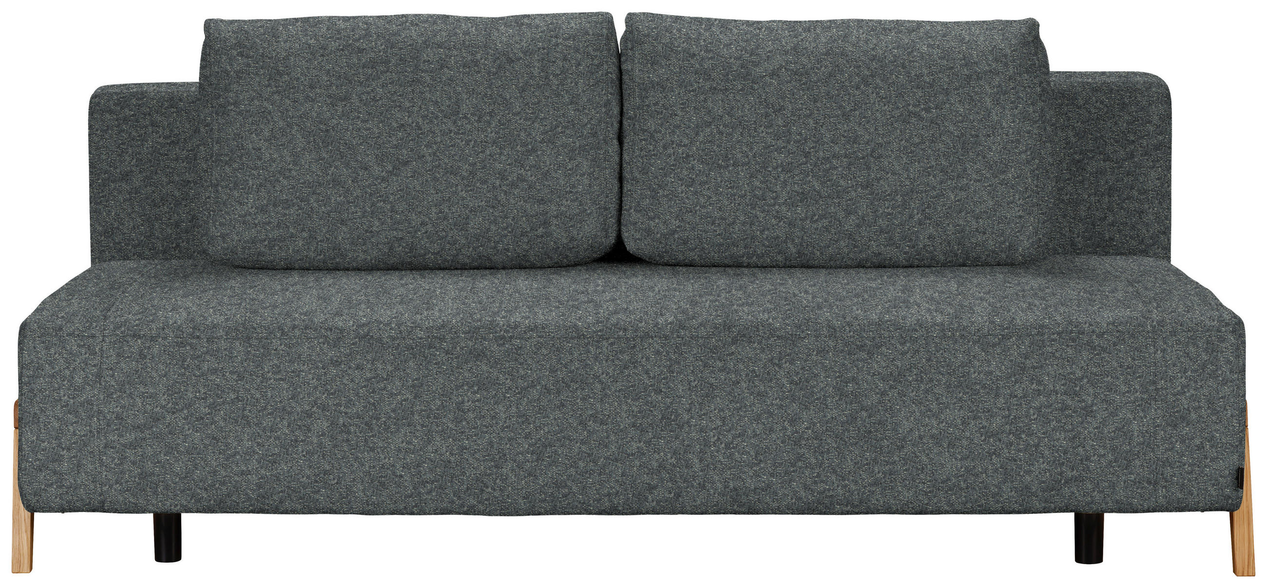 SCHLAFSOFA Textil Grau  - Naturfarben/Grau, Design, Holz/Textil (211/88/102cm) - Niels Andersson
