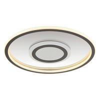 LED-DECKENLEUCHTE  43,2/5 cm    - Weiss/Grau, Konventionell, Kunststoff/Metall (43,2/5cm) - Globo