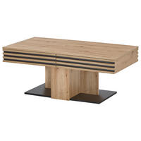 COUCHTISCH in Holzwerkstoff 110/60/45 cm  - Schwarz/Eiche Artisan, Design, Holzwerkstoff (110/60/45cm) - Livetastic