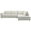 ECKSOFA in Cord Hellgrau  - Hellgrau/Schwarz, Design, Kunststoff/Textil (325/224cm) - Pure Home Lifestyle