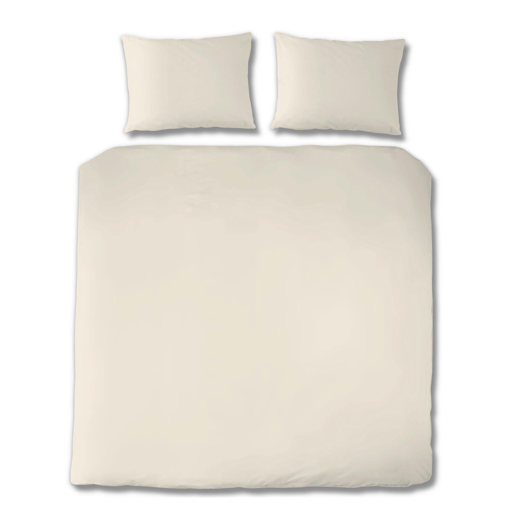 BETTWÄSCHE 3-teilig Satin 200/200 cm  - Alabasterfarben, Design, Textil (200/200cm) - Florella