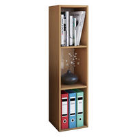 AKTENREGAL 34/107/29 cm  - Buchefarben/Grau, Basics, Holzwerkstoff (34/107/29cm) - MID.YOU