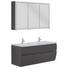 BADEZIMMER - Anthrazit/Weiß, Basics, Glas/Holzwerkstoff (120cm) - Dieter Knoll BADEZIMMER - Anthrazit/Weiß, Basics, Glas/Holzwerkstoff (120cm) - Dieter Knoll