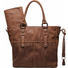 Vienna Little Company WICKELTASCHE - Braun, KONVENTIONELL, Kunststoff/Textil (33/36/15cm)