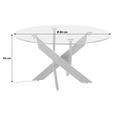 COUCHTISCH Sicherheitsglas rund Grau, Schwarz  - Schwarz/Grau, Design, Glas/Metall (80/45cm) - Linea Natura
