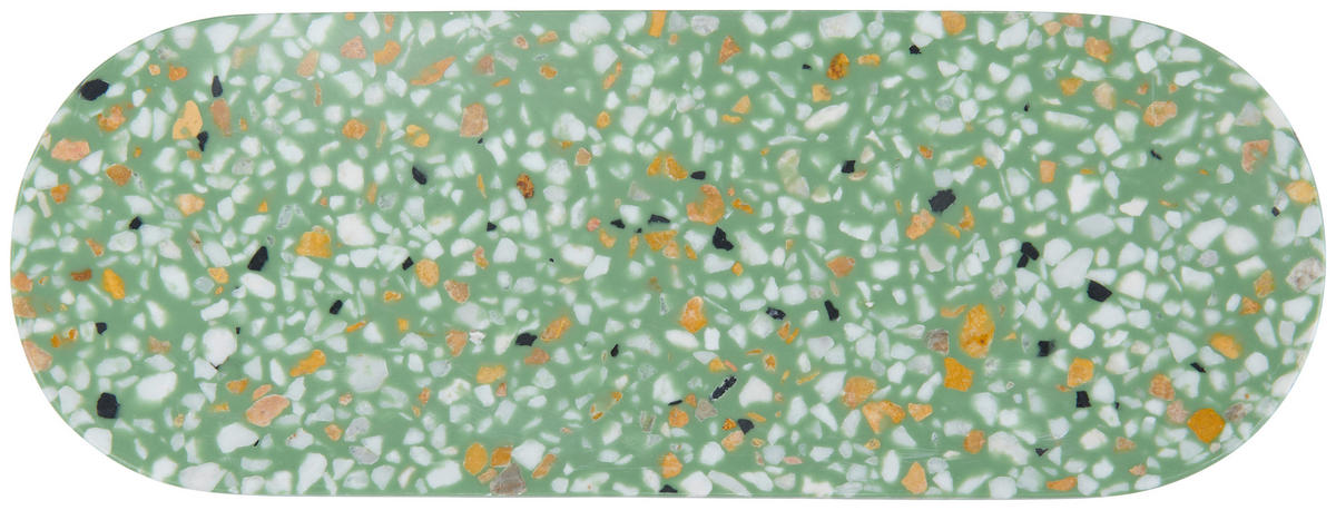 KERZENTELLER - Grün, Trend, Stein (33,7/12,9cm) - Ambia Home