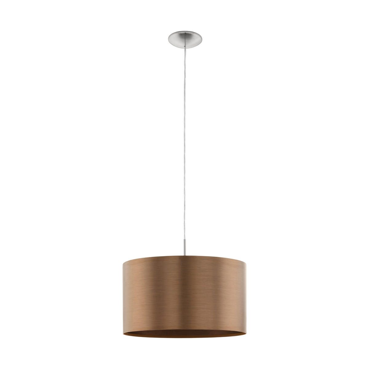 ZÁVESNÉ SVIETIDLO, 45/110 cm  - hnedá/medená, Design, kov/plast (45/110cm) - Eglo