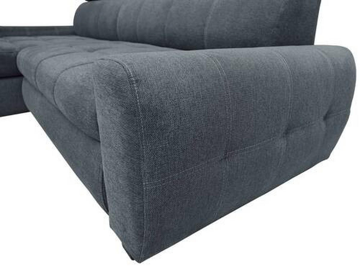 COLTAR EXTENSIBIL textil albastru închis  - alb/albastru închis, Design, plastic/textil (276/173cm) - Stylife