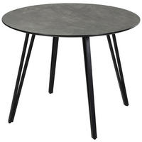 ESSTISCH in Metall, Holzwerkstoff 100/100/75 cm  - Schwarz/Grau, Design, Holzwerkstoff/Metall (100/100/75cm) - Boxxx