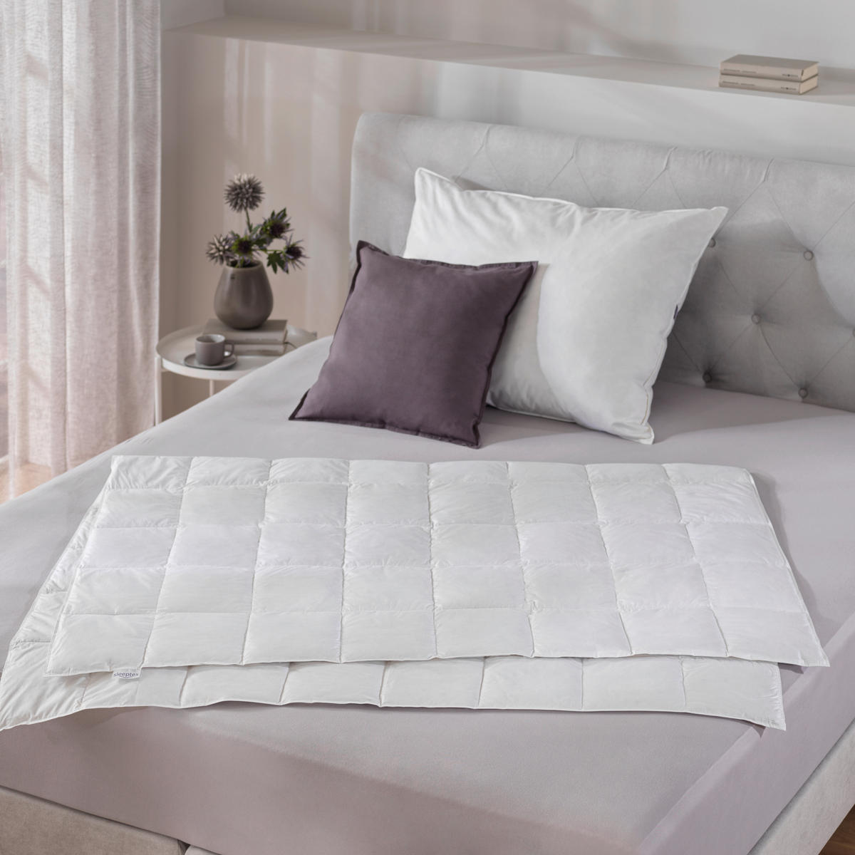 SOMMERDECKE  140/200 cm 100 % Daunen  - Weiß, Basics, Textil (140/200cm) - Sleeptex