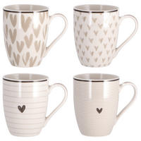 LONČEK ZA KAVO         - barve alabaster, Basics, keramika (8/10cm)