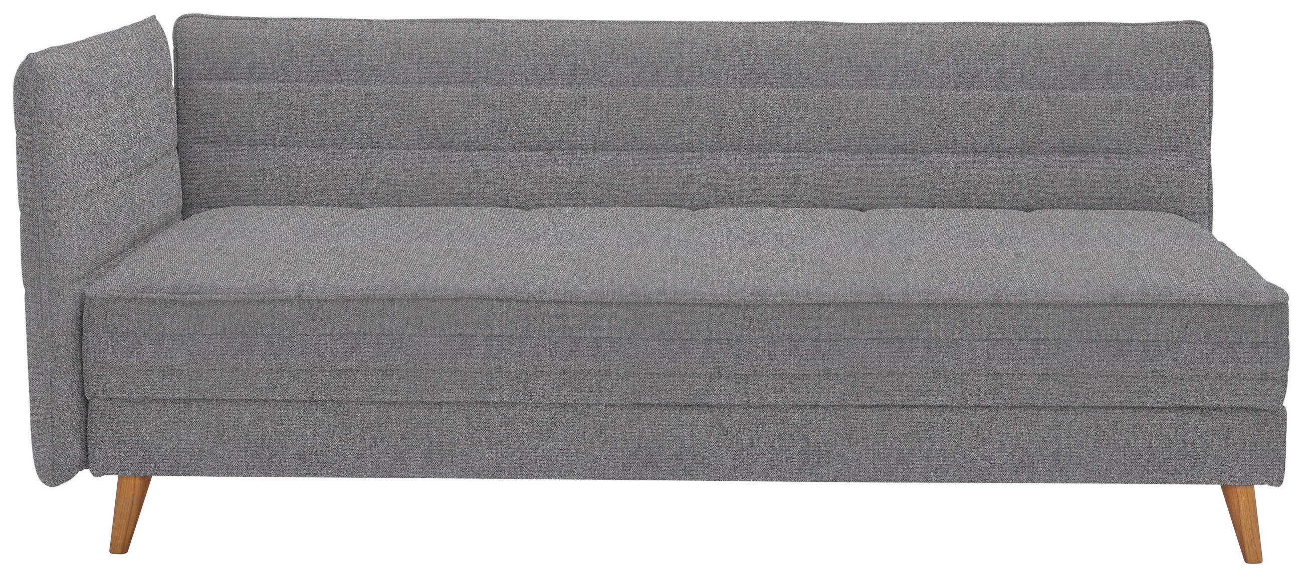 LIEGE in Grau  - Grau, MODERN, Holz/Textil (210/84/130cm) - Joka