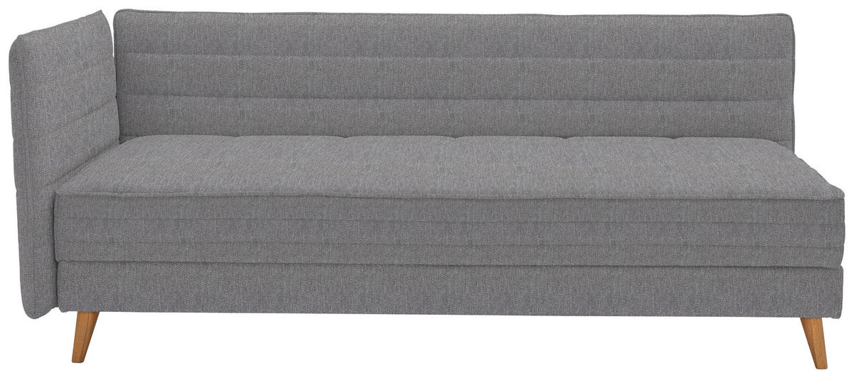 LIEGE  in Grau  - Grau, MODERN, Holz/Textil (210/84/130cm) - Joka