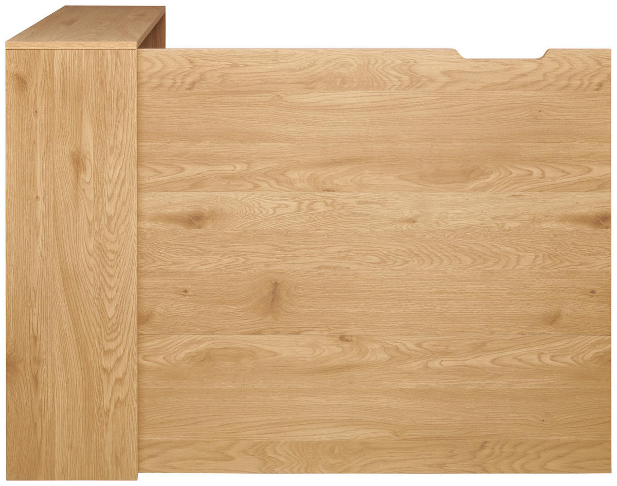 SCHREIBTISCH  Schwarz, Eichefarben  - Eichefarben/Schwarz, MODERN, Holzwerkstoff/Metall (115/100/30cm) - MID.YOU