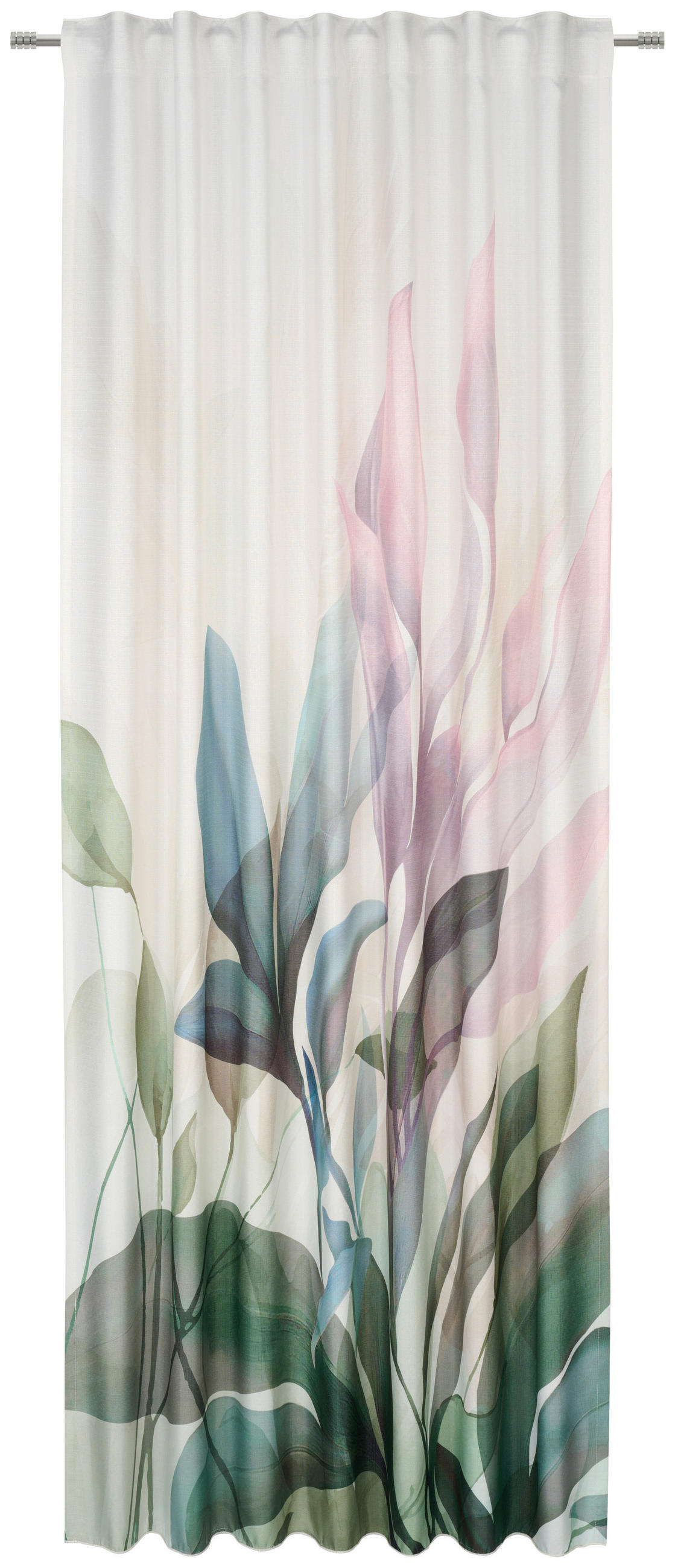 HOTOVÝ ZÁVES, nepriehľadné, 140/245 cm - jadeitovozelená, Design, plast (140/245cm) - Esposa