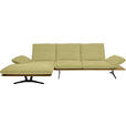 ECKSOFA  in Flachgewebe Limette  159/314 cm  - Limette/Schwarz, Design, Holz/Textil (159/314cm) - Dieter Knoll