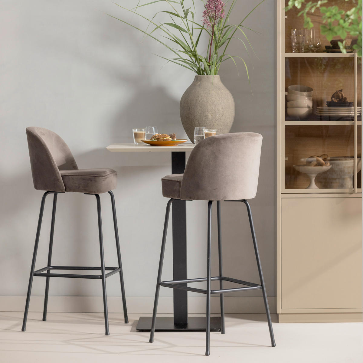 TISCHGESTELL in Metall 50/50/105 cm   - Schwarz, MODERN, Metall (50/50/105cm) - Livetastic