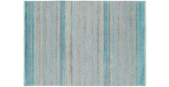 WEBTEPPICH 200/240 cm Tinto Maestro Grau, Türkis rechteckig  - Türkis/Grau, Design, Textil (200/240cm) - Dieter Knoll