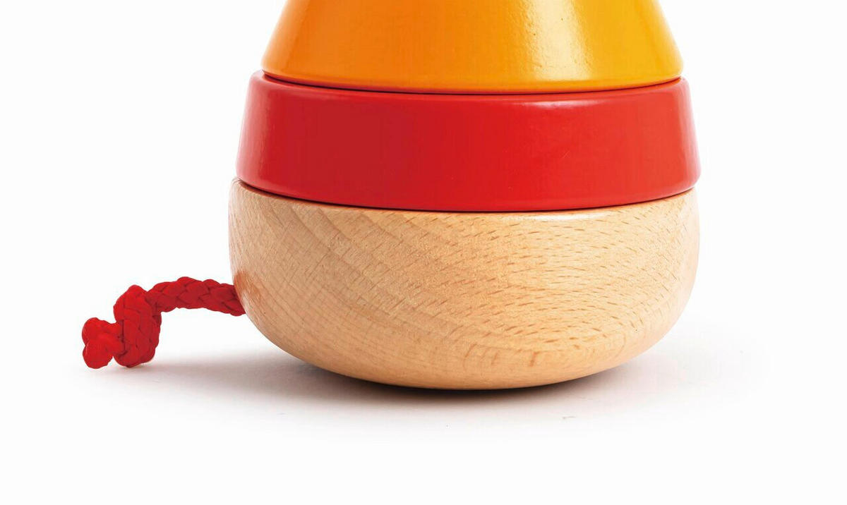 STAPELTURM - Hellrot/Orange, Basics, Holz/Kunststoff (9,6cm) - Hape