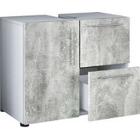 WASCHBECKENUNTERSCHRANK 61/51/30 cm  - Weiss/Silberfarben, Basics, Holzwerkstoff (61/51/30cm) - MID.YOU