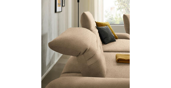 ECKSOFA  in Teddystoff Braun  170-195/280 cm  - Schwarz/Braun, Design, Textil/Metall (170-195/280cm) - Dieter Knoll