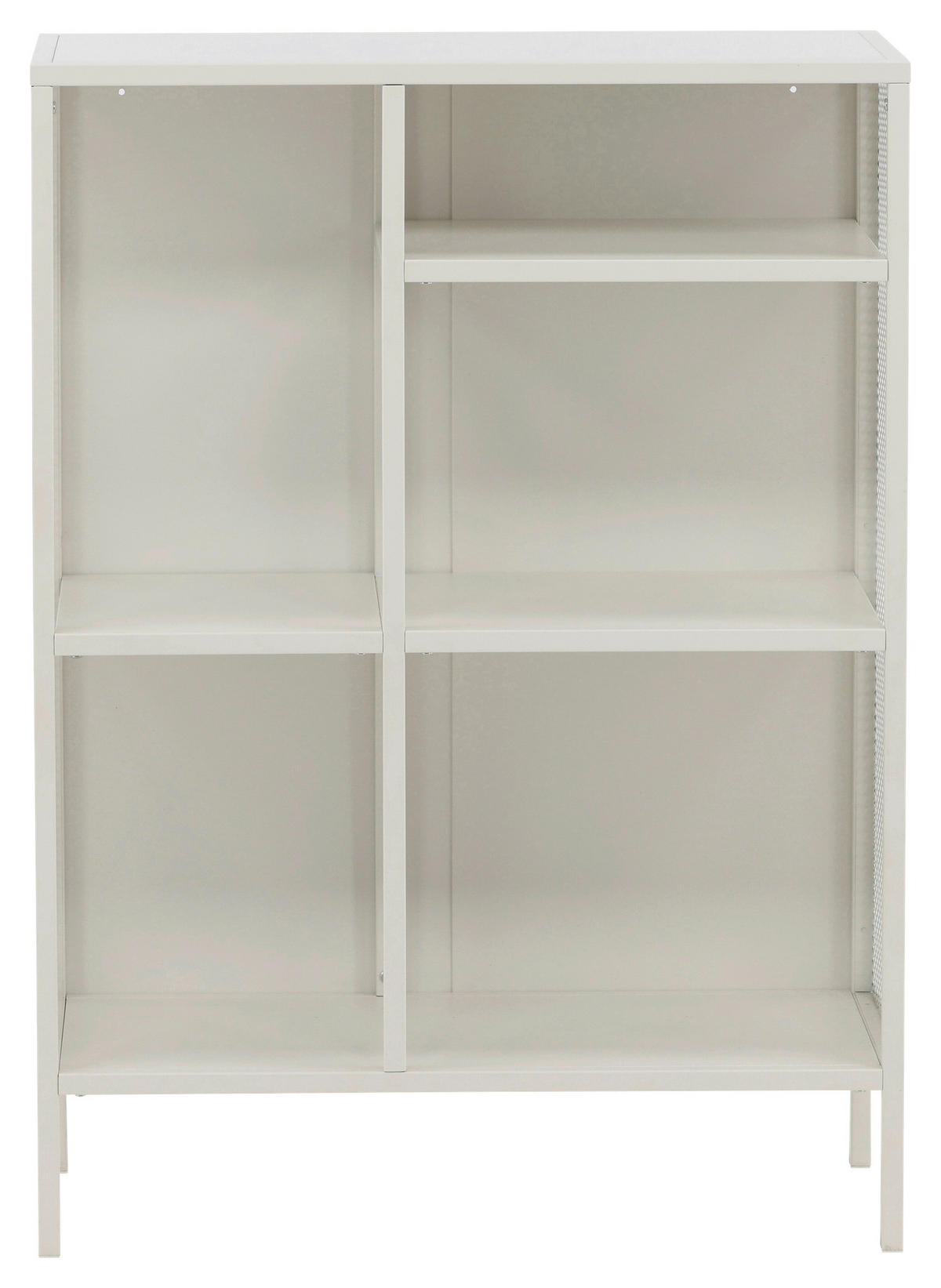 BÜCHERWAND Weiß  - Weiß, Design, Metall (80/110/40cm) - Livetastic
