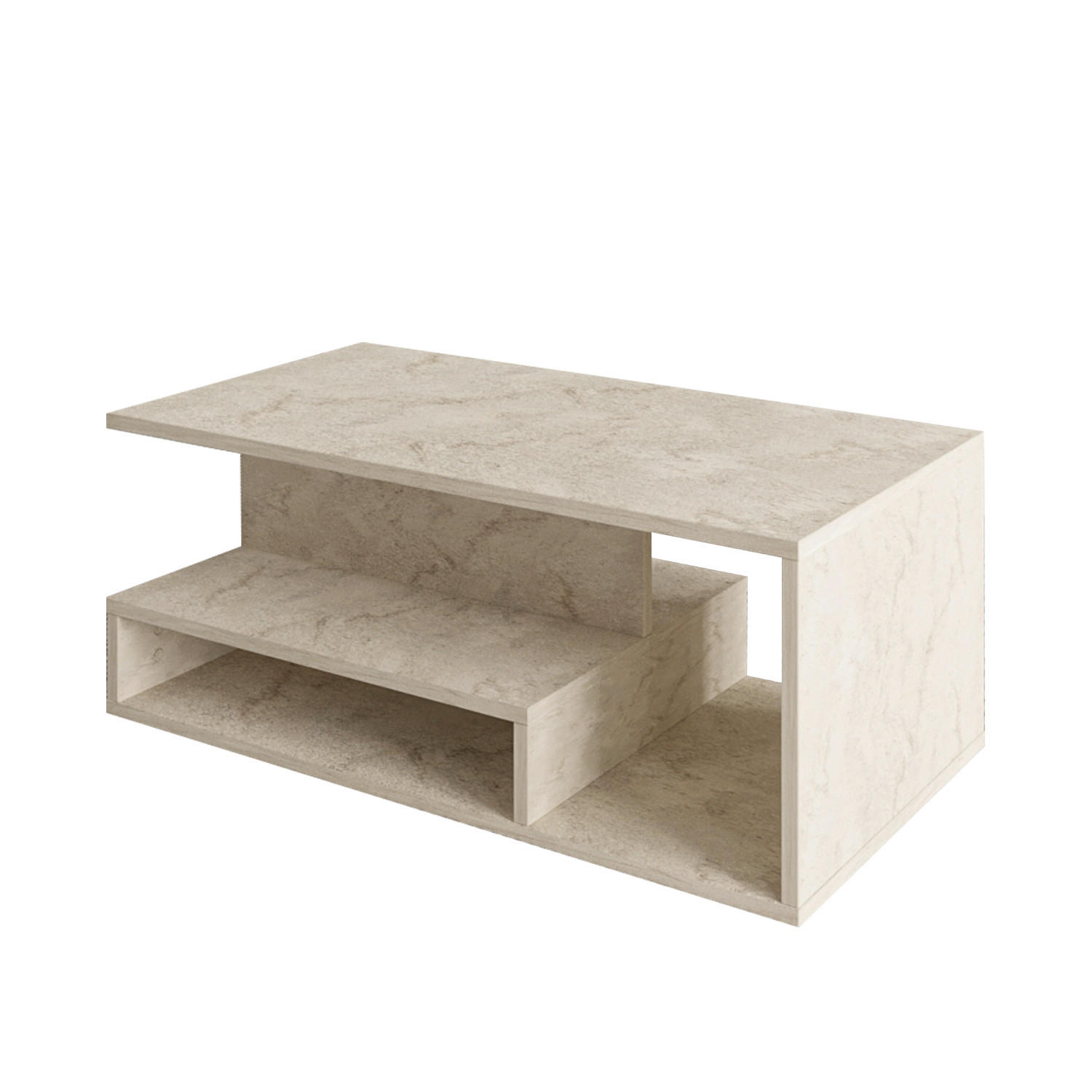 Livetastic Couchtisch Vera Couchtisch Beige 45x35x90 cm