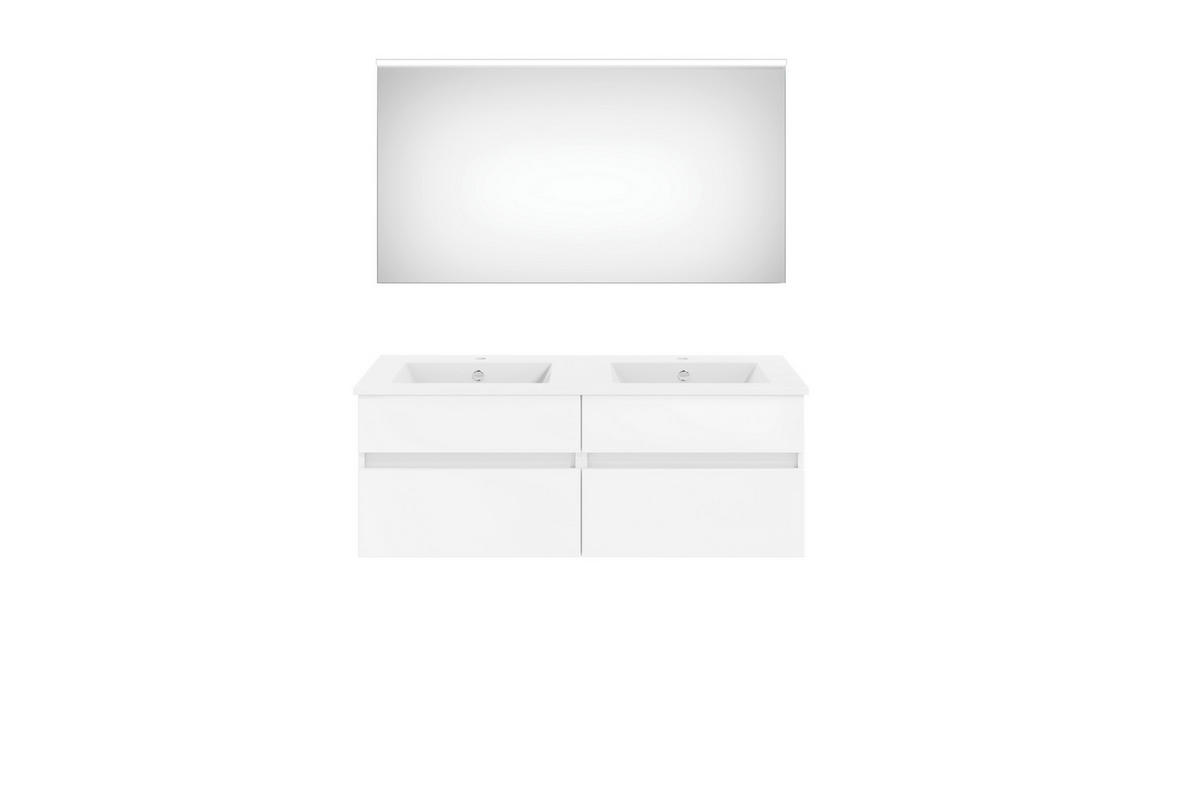 BADEZIMMER  in 120 cm  - Weiß Hochglanz/Weiß, KONVENTIONELL, Keramik/Holzwerkstoff (120cm) - Puris