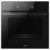 EINBAUBACKOFEN 90530  - Schwarz, Basics, Glas (59,5/59,5/57,5cm) - Mican