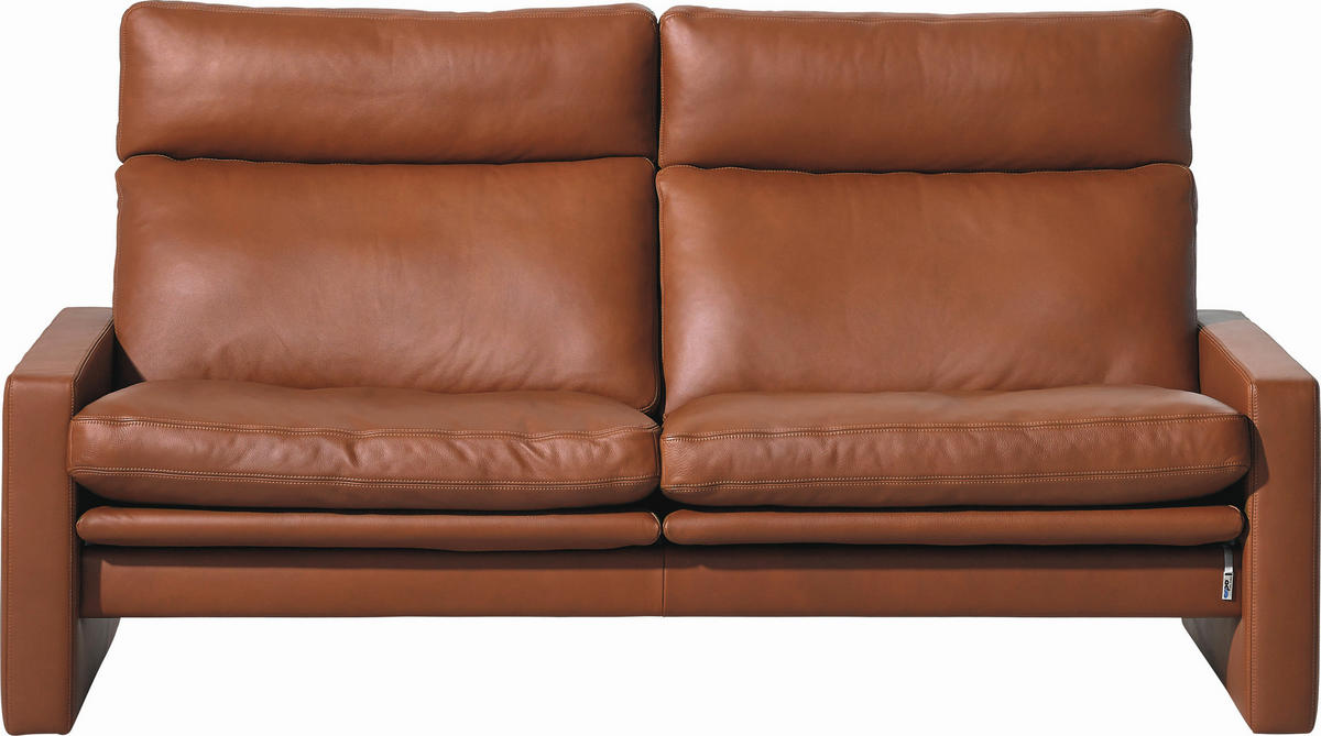 2-SITZER-SOFA Manhattan Echtleder Braun  - Braun, KONVENTIONELL, Leder (177/97/95cm) - Erpo