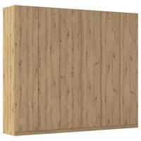 FALTTÜRENSCHRANK 271/229/54 cm 4-türig Eiche Artisan  - Eiche Artisan, Holzwerkstoff (271/229/54cm) - Rauch Möbel
