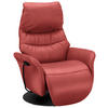 RELAXSESSEL in Leder Rot  - Anthrazit/Rot, Design, Leder/Metall (78/111/85cm) - Himolla Komfortklass