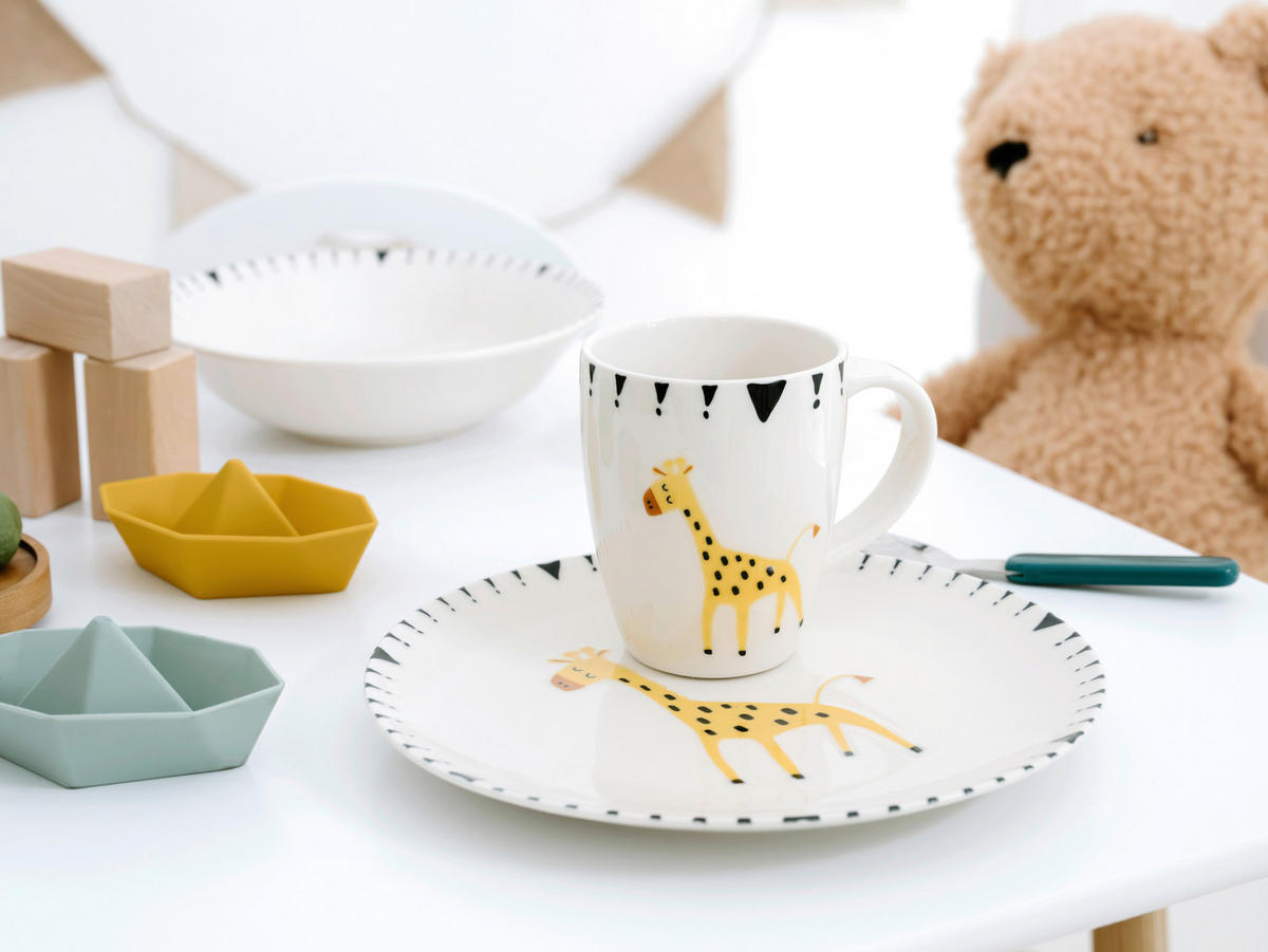 KINDERGESCHIRRSET 3-teilig  - Multicolor, Basics, Keramik - Creatable